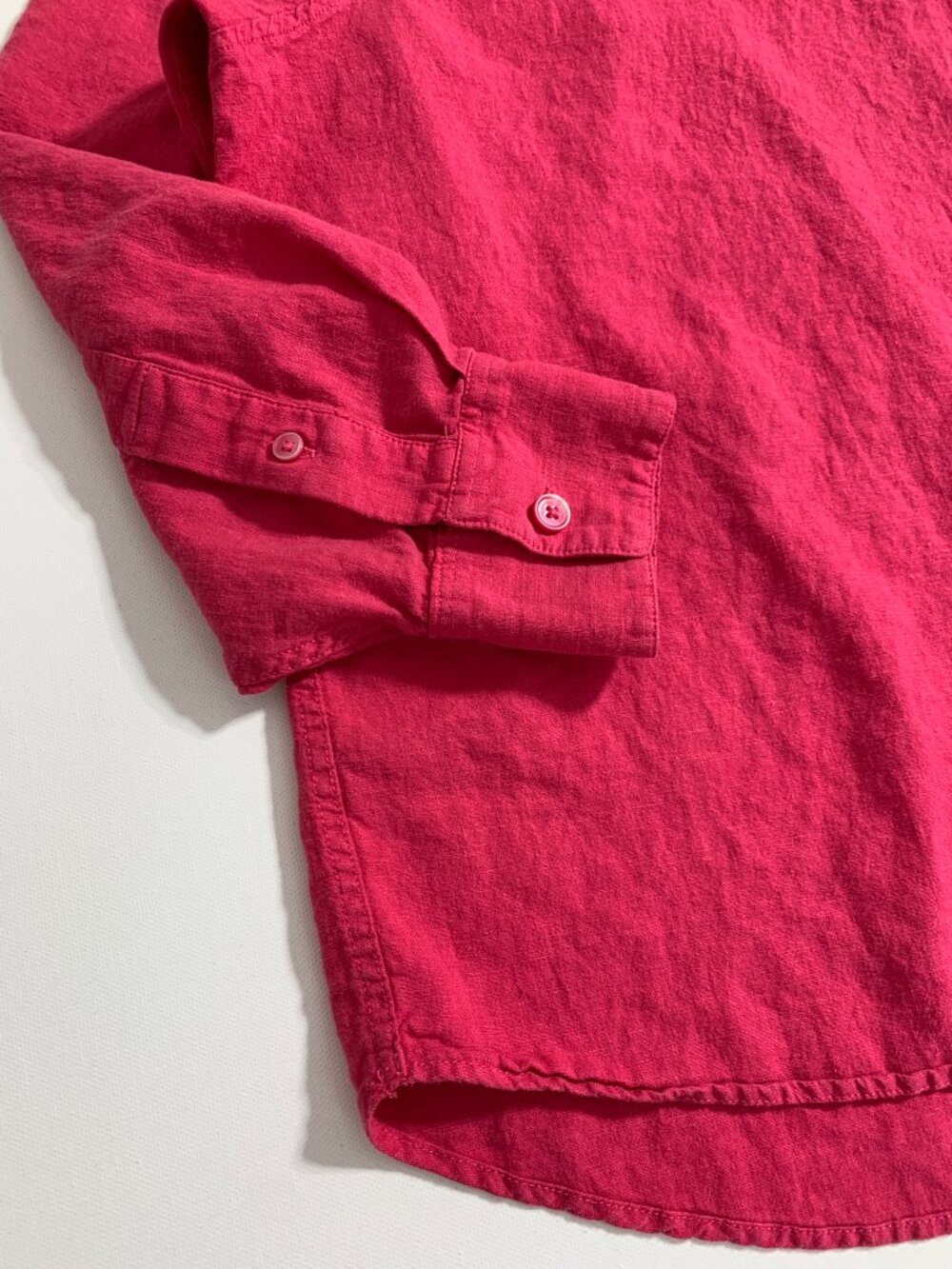 Wilfred Oversized Pink Long Sleeve Shirt Size XS Linen and LENZING Belended - Picture 4 of 10